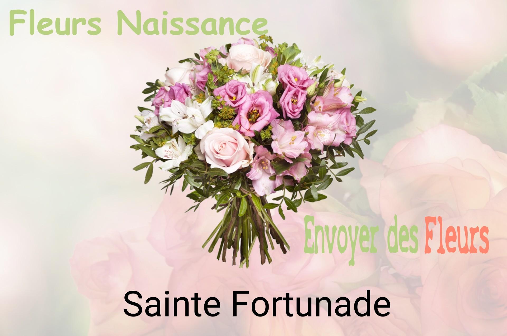 Bouquet de fleurs de naissance livré à Sainte-Fortunade